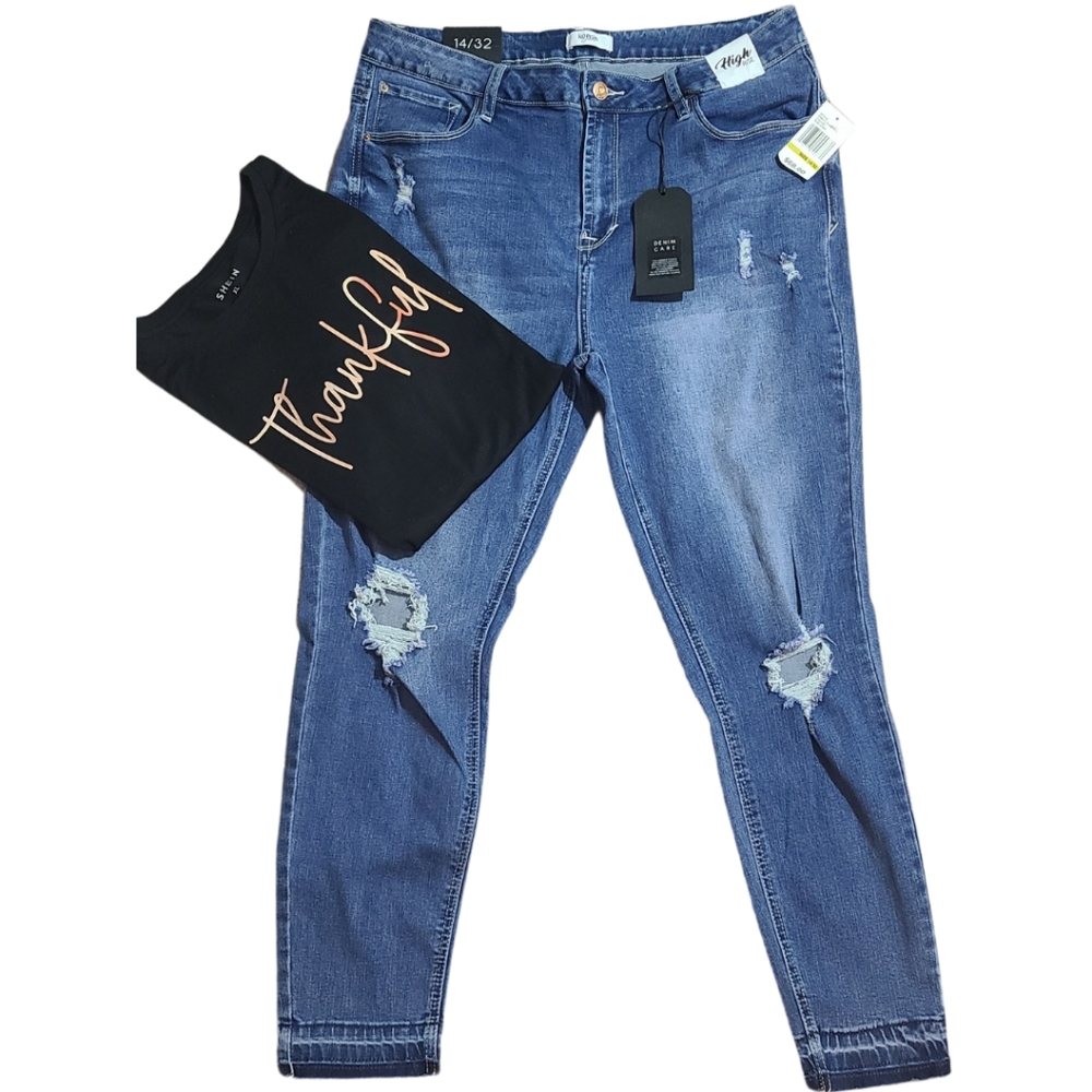 High Rise Kensie Jeans Size 14